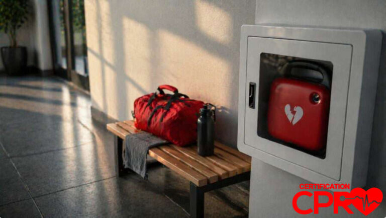 CPR training kit and AED device for cardiac emergencies in Tampa.